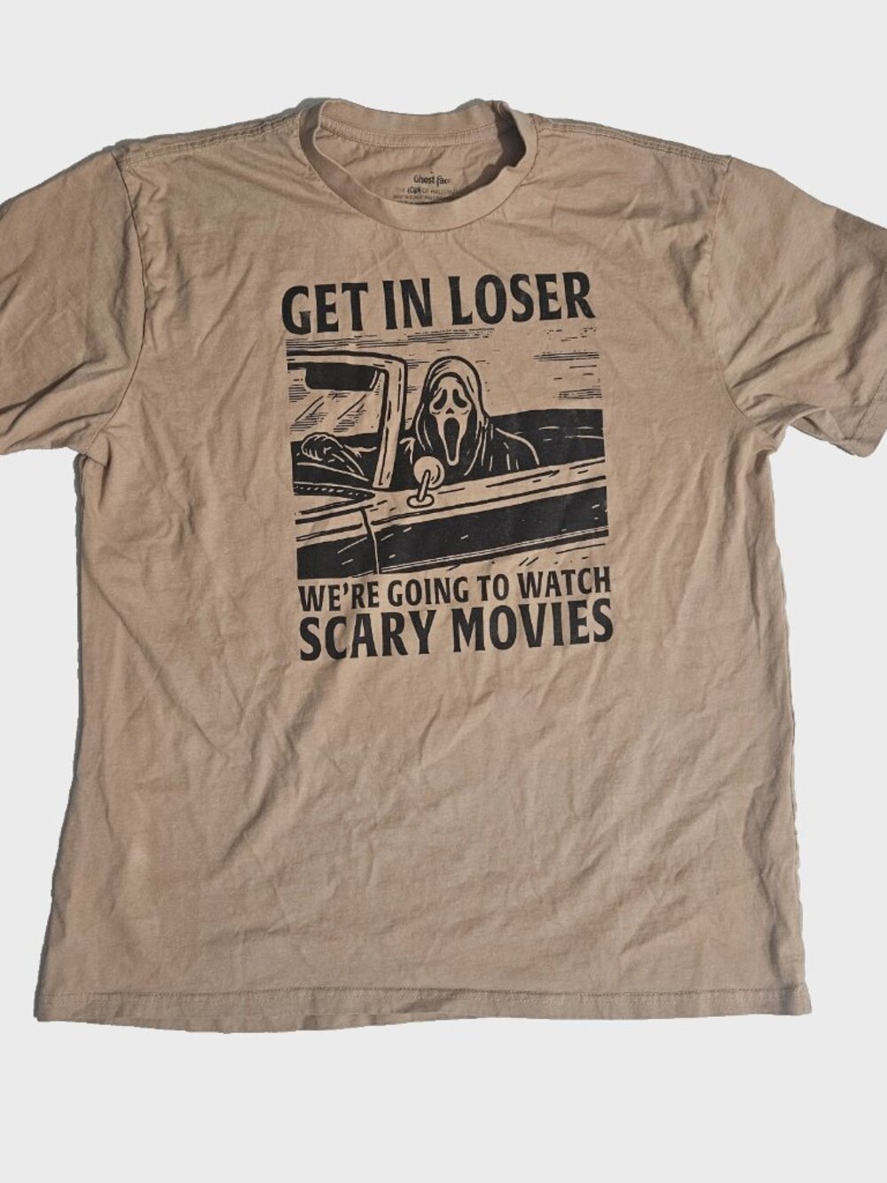 SCREAM - Ghostface Horror Movie T-Shirt - Get In Loser Size Large